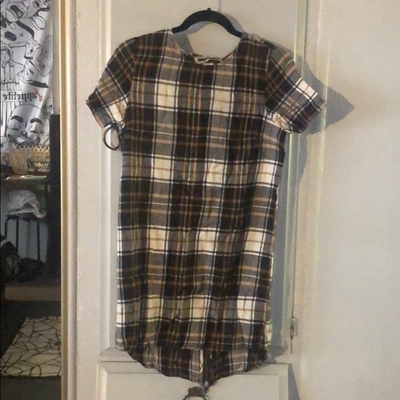 🆕 ASOS/Noisey May/ Plaid Shirt Dress 🆕 - Picture 3 of 5